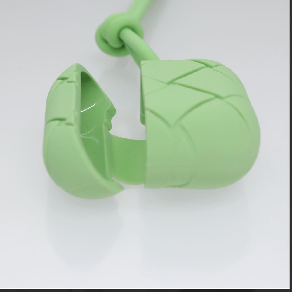 BOTTEGA VENETA Airpods case Shoulder Bag rubber Green NWOT - Picture 6 of 15